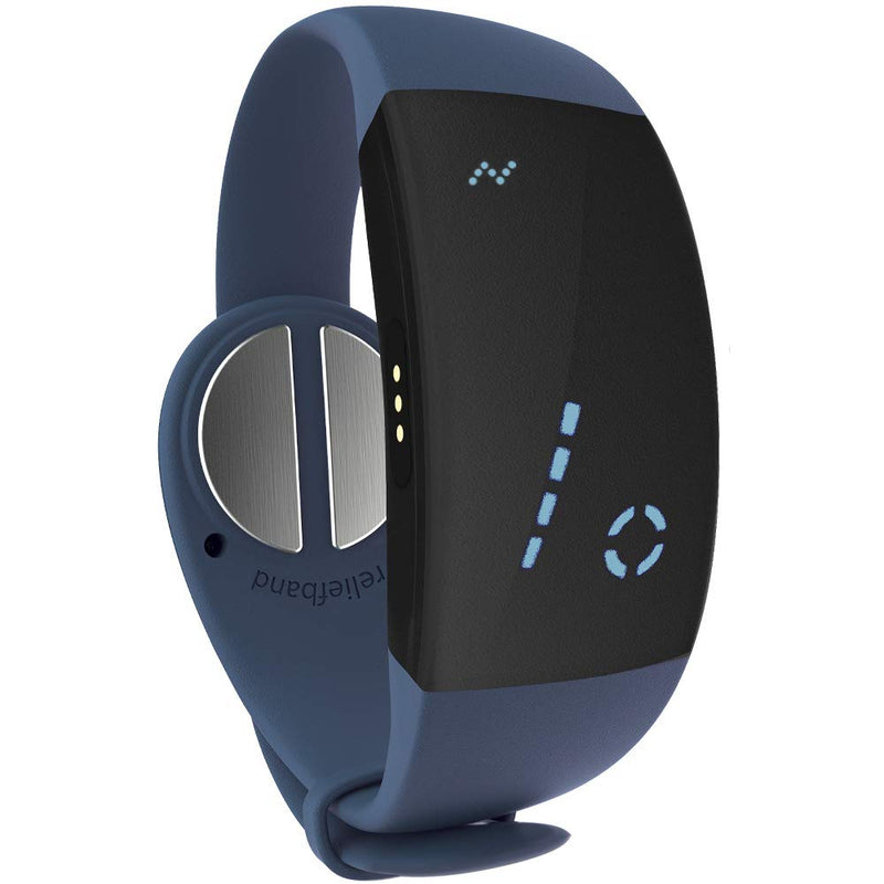 Load image into Gallery viewer, Reliefband Premier | FDA Cleared | Vomiting Relief for Motion Sickness (Car, Air, Train, Sea), & Morning Sickness | Drug Free (Slate Blue)