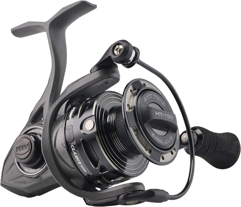 Load image into Gallery viewer, PENN Clash II Spinning Fishing Reel , Grey/Black, 3000