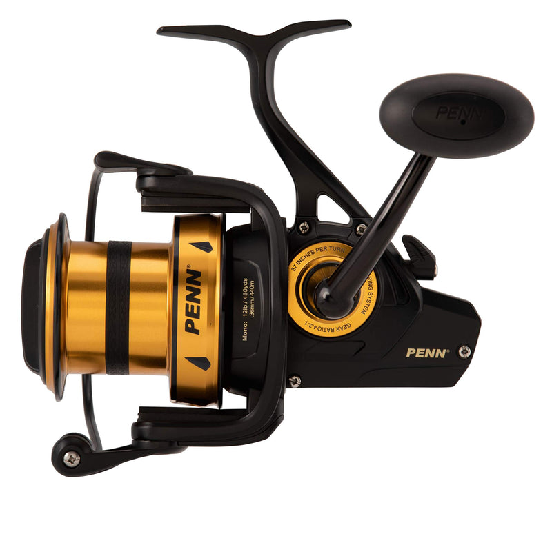 Load image into Gallery viewer, PENN SSVI5500LC Spinfisher VI 5500LC, CNC Gears, HT100 Drag, IPX5,Black Gold