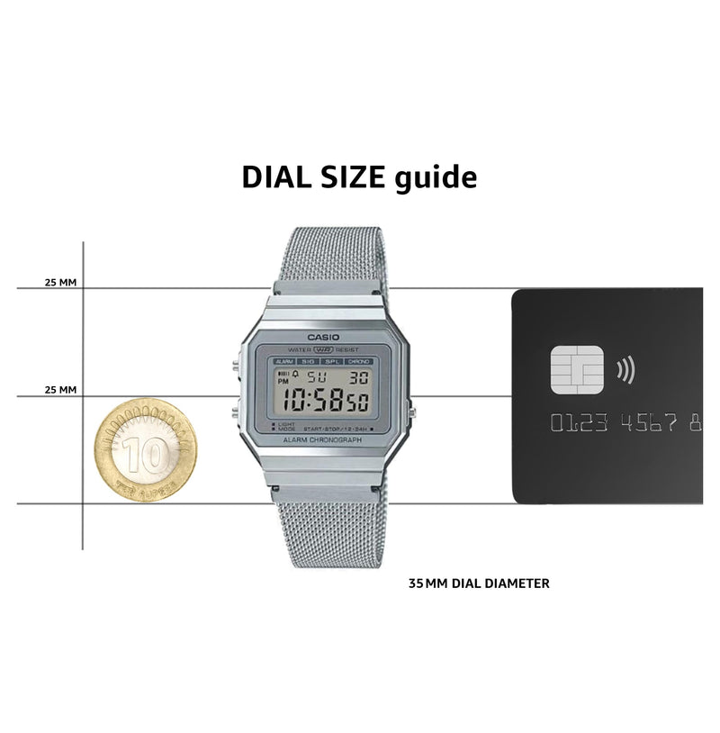 Load image into Gallery viewer, Casio Youth Vintage Daily Alarm Quartz A-700Wm-7A A700Wm-7A 100M Women's Watch