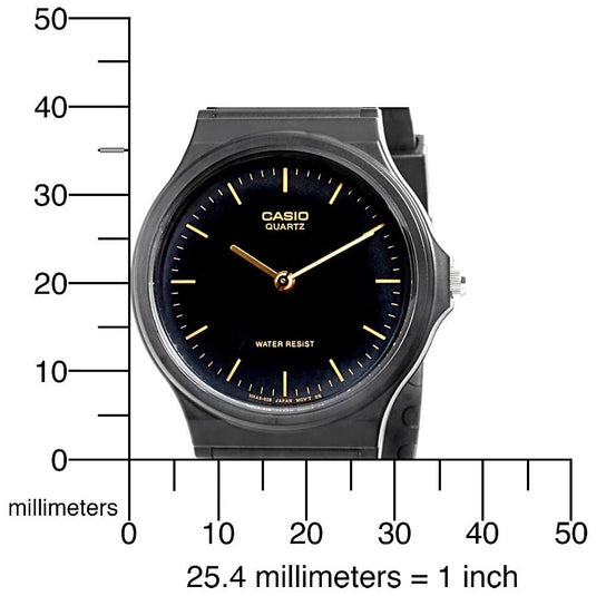 Casio Men's MQ24-1E Black Resin Watch