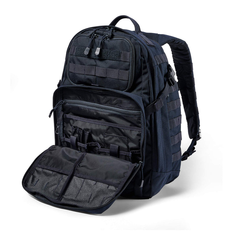 Load image into Gallery viewer, 5.11 Tactical Backpack, Rush 24 2.0, Military Molle Pack, CCW with Multiple Compartments, 37 Liter, Medium, Style 56563, Dark Navy