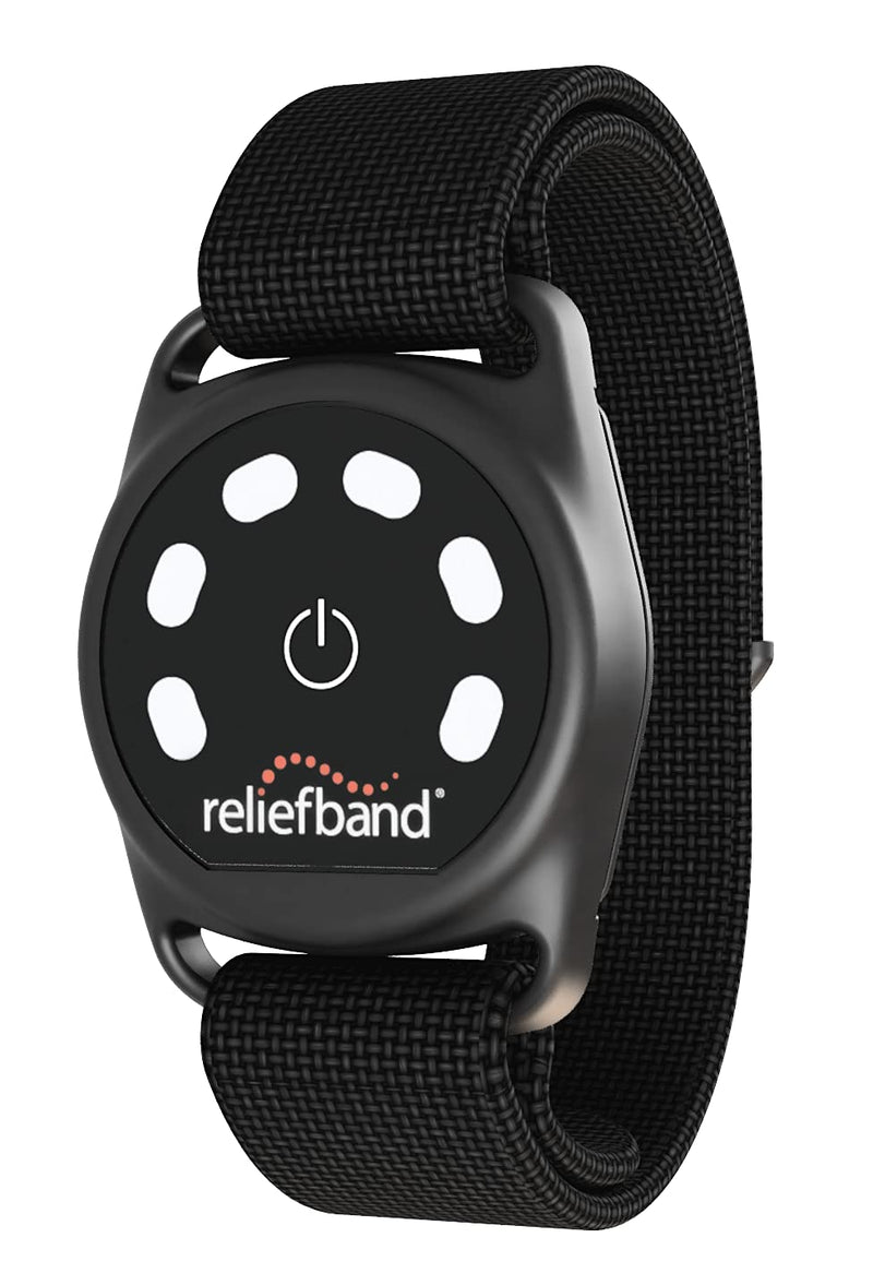 Load image into Gallery viewer, Reliefband Sport Anti-Nausea Wristband | Waterproof, FDA Cleared, Nausea & Vomiting Relief for Motion Sickness (Car, Air, Sea) & Morning Sickness, Drug & Side Effect Free (Black)