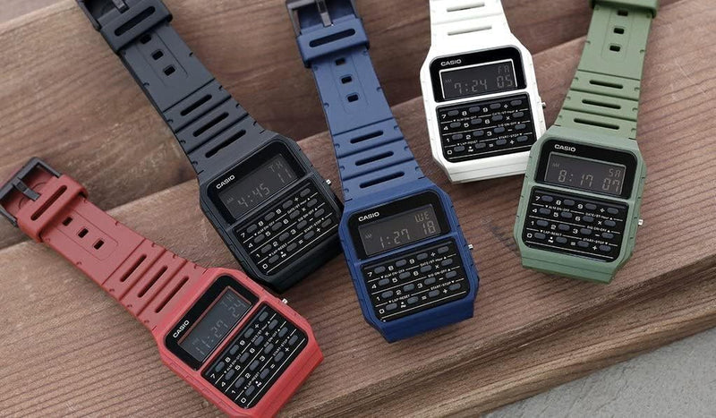 Load image into Gallery viewer, Casio CA-53WF-2B Calculator Blue Digital Mens Watch Original New Classic CA-53