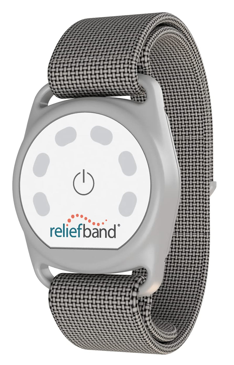 Load image into Gallery viewer, Reliefband New Sport Anti-Nausea Wristband | Waterproof | Nausea & Vomiting Relief for Motion Sickness, & Morning Sickness | Drug & Side Effect Free, Long Lasting, Fast-Acting (Grey)