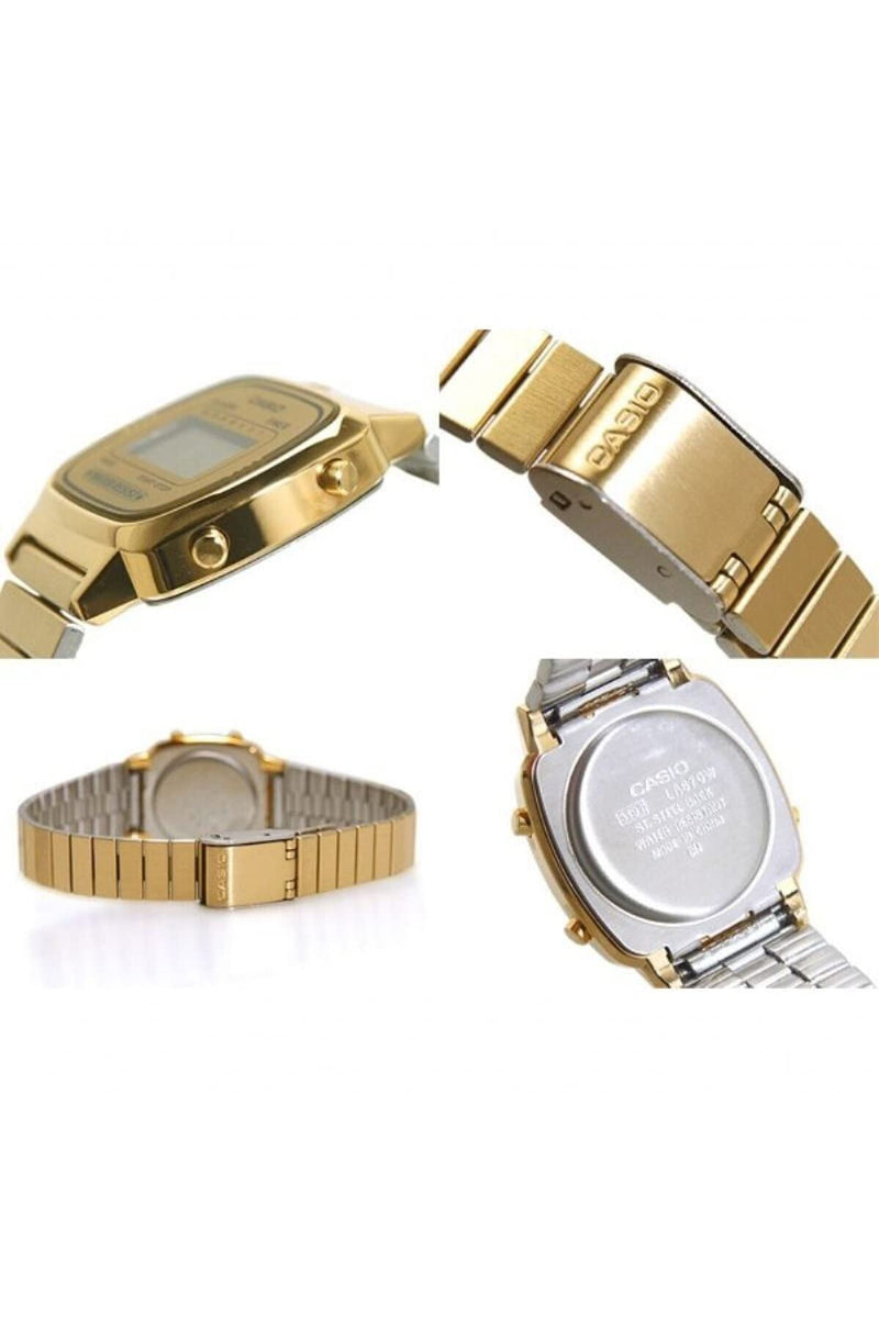 Load image into Gallery viewer, Casio Women's LA670WGA-9 Gold Stainless-Steel Quartz Watch with Digital Dial