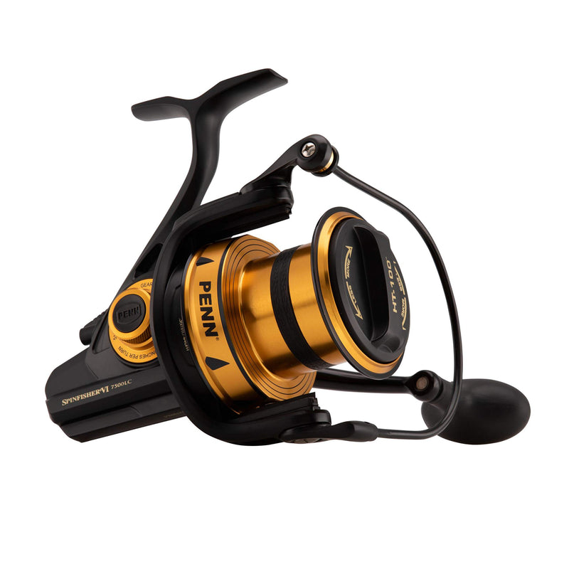 Load image into Gallery viewer, PENN SSVI5500LC Spinfisher VI 5500LC, CNC Gears, HT100 Drag, IPX5,Black Gold
