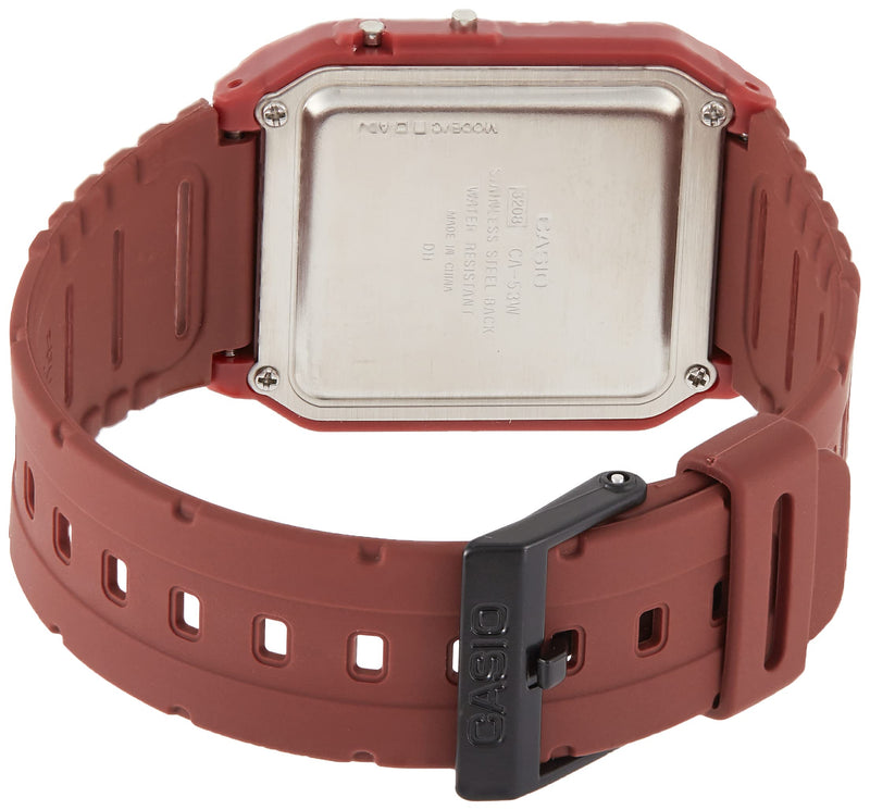 Load image into Gallery viewer, Casio CA-53WF-4B Calculator Red Digital Mens Watch Original New Classic CA-53