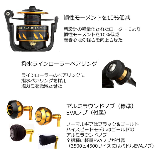 Penn Slammer IV Spinning Black Gold 30.7 oz