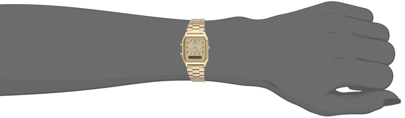 Load image into Gallery viewer, Casio Men's AQ-230GA-9D Gold Analog & Digital with Index Watch