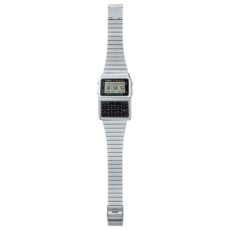 Load image into Gallery viewer, Casio Men's Silver Tone 25 Memory Calculator Databank Watch