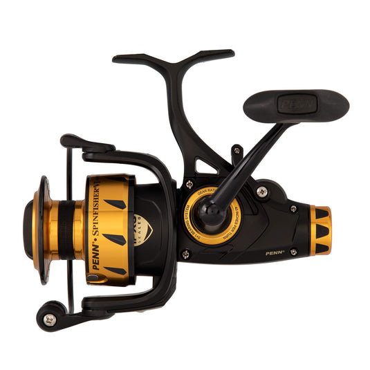 PENN Spinfisher VI Live Liner Spinning Inshore Fishing Reel, HT-100 Front Drag, Max of 20lb | 9.0kg, Built with Carbon Fiber Washers, 4500, Black Gold