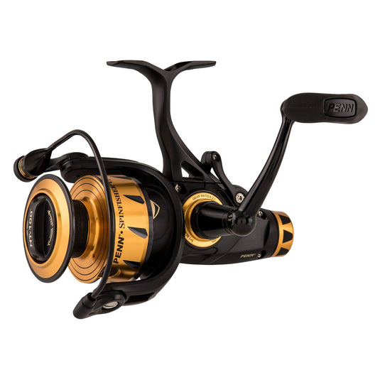 PENN Spinfisher VI Live Liner Spinning Inshore Fishing Reel, HT-100 Front Drag, Max of 20lb | 9.0kg, Built with Carbon Fiber Washers, 4500, Black Gold