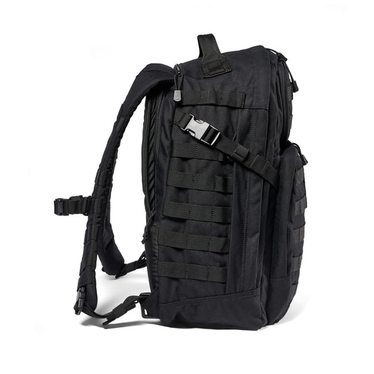 5.11 Tactical Backpack, Rush 24 2.0, Military Molle Pack, CCW with Multiple Compartments, 37 Liter, Medium, Style 56563, Black