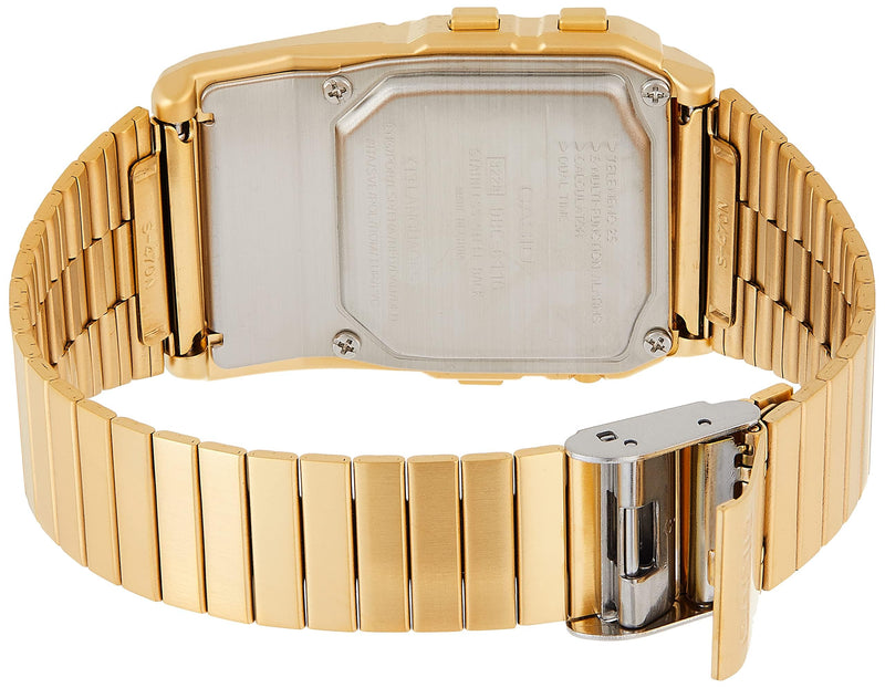 Load image into Gallery viewer, Casio #DBC611G-1D Men&#39;s Gold Tone 25 Memory Calculator Databank Watch
