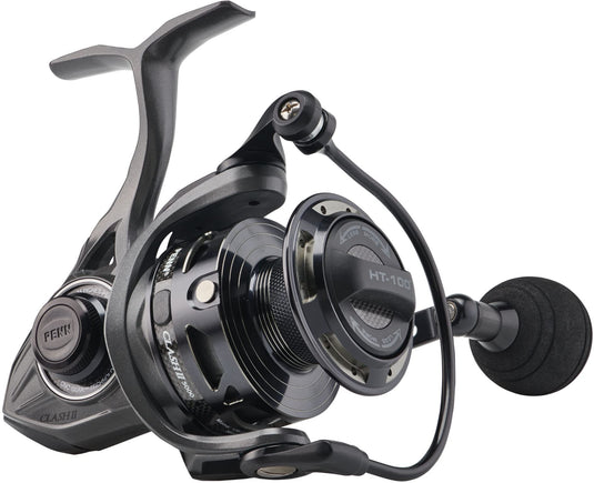 PENN Clash II Spinning Fishing Reel Grey/Black, 2500