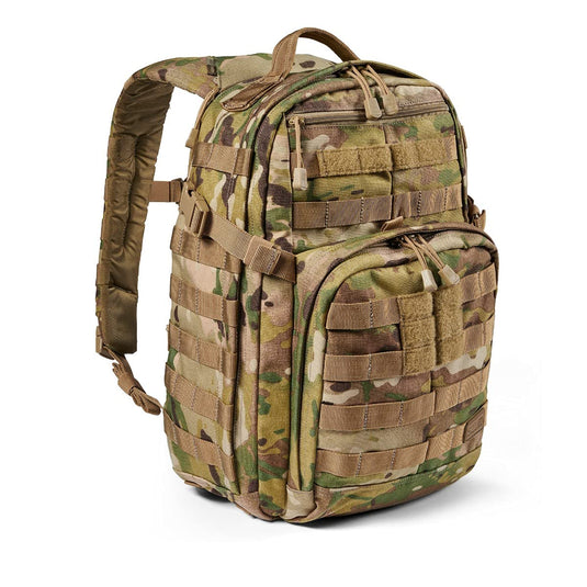 5.11 Tactical Backpack  Rush 12 2.0  Military Molle Pack, CCW with Multiple Compartments, 24 Liter, Small, Style 56562, Multicam