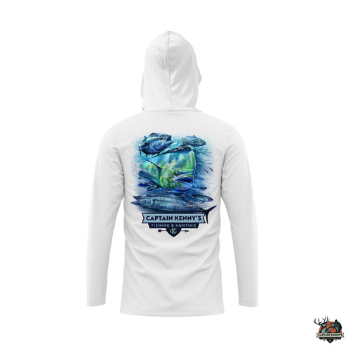 Captain Kenny's Super Soft DryFit Hoodie, Offshore by Pete Agardy