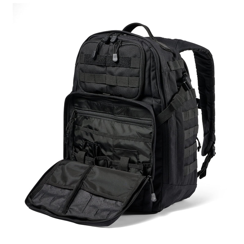 Load image into Gallery viewer, 5.11 Tactical Backpack, Rush 24 2.0, Military Molle Pack, CCW with Multiple Compartments, 37 Liter, Medium, Style 56563, Black
