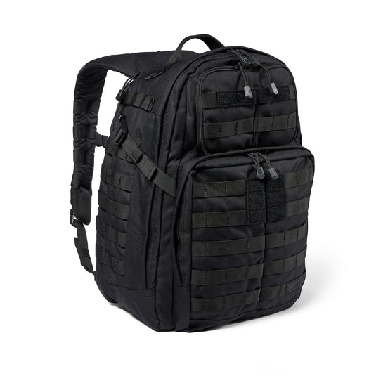 5.11 Tactical Backpack, Rush 24 2.0, Military Molle Pack, CCW with Multiple Compartments, 37 Liter, Medium, Style 56563, Black