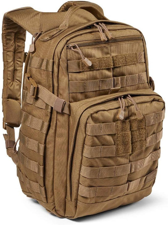 5.11 Tactical Backpack  Rush 12 2.0  Military Molle Pack, CCW and Laptop Compartment, 24 Liter, Small, Style 56561, Kangaroo