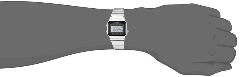 Load image into Gallery viewer, Casio Men&#39;s A700W-1ACF Classic Digital Display Quartz Silver Watch
