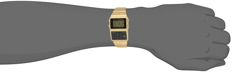 Load image into Gallery viewer, Casio #DBC611G-1D Men&#39;s Gold Tone 25 Memory Calculator Databank Watch
