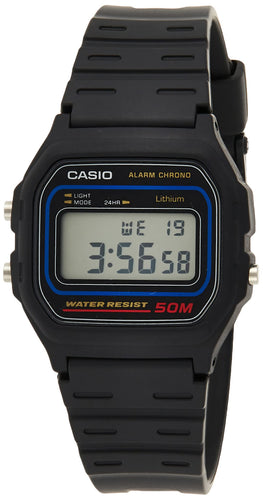 Casio Men's W59-1V Classic Black Digital Watch