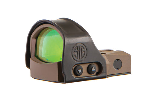Sig Sauer SOR1P103 Romeo1Pro, 6 Moa 1.0 Moa Adjust, Steel Shroud, Fde
