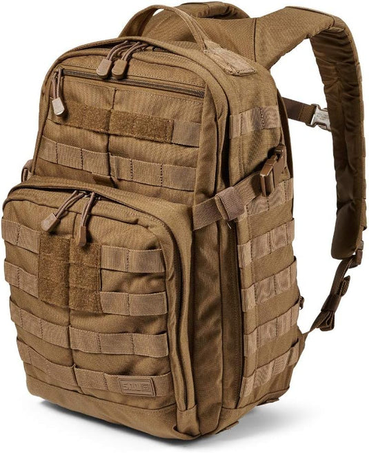 5.11 Tactical Backpack  Rush 12 2.0  Military Molle Pack, CCW and Laptop Compartment, 24 Liter, Small, Style 56561, Kangaroo